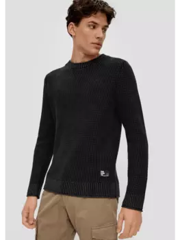 Пуловер QS, черный