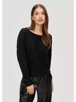 Пуловер QS, черный