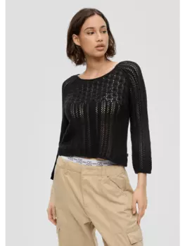 Пуловер QS, черный