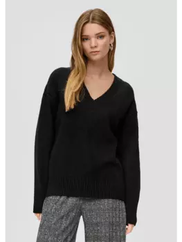 Пуловер QS, черный