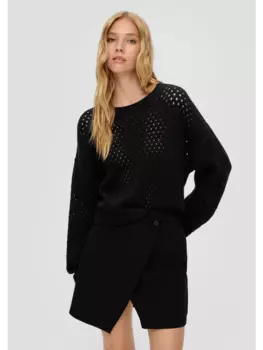 Пуловер QS, черный