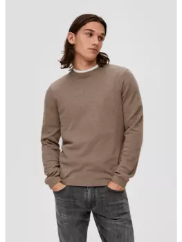 Пуловер QS, коричневый