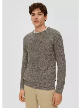 Пуловер QS, коричневый