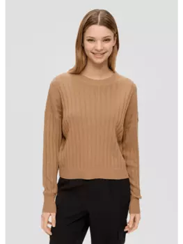Пуловер QS, коричневый