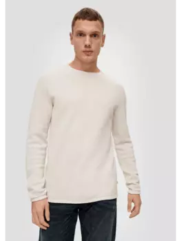 Пуловер QS, кремовый