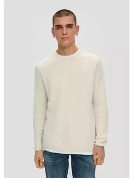 Пуловер QS, кремовый
