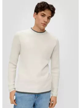 Пуловер QS, кремовый