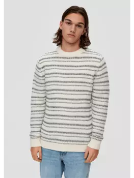 Пуловер QS, кремовый