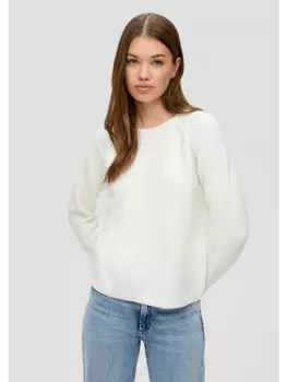 Пуловер QS, кремовый