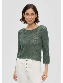 Пуловер QS, оливковый