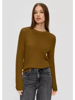 Пуловер QS, оливковый