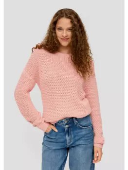 Пуловер QS, розовый