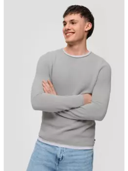 Пуловер QS, серый