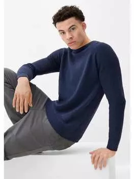 Пуловер QS, синий