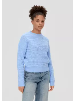 Пуловер QS, синий