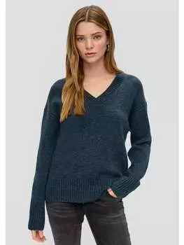 Пуловер QS, синий