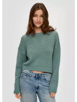 Пуловер QS, синий