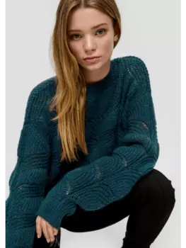 Пуловер QS, синий