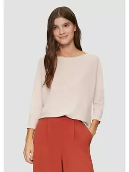 Пуловер QS Strick 3/4 Arm, розовый