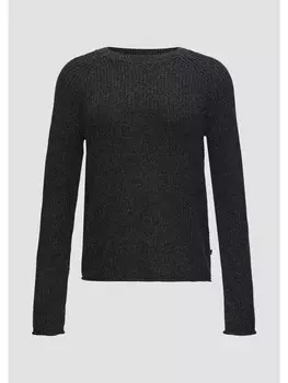 Пуловер QS Strick langarm, черный