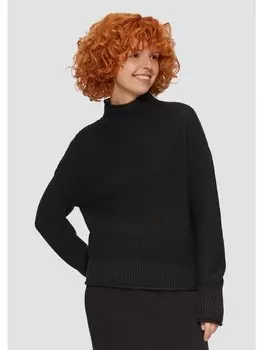 Пуловер QS Strick langarm, черный