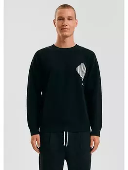 Пуловер QS Strick langarm, черный