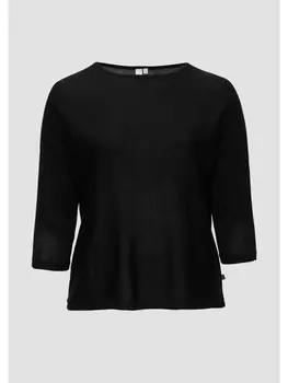 Пуловер QS Strick langarm, черный