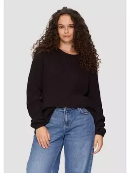 Пуловер QS Strick langarm, фиолетовый