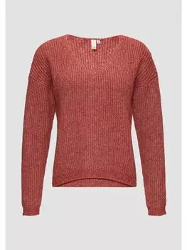 Пуловер QS Strick langarm, красный