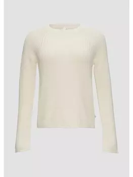 Пуловер QS Strick langarm, кремовый