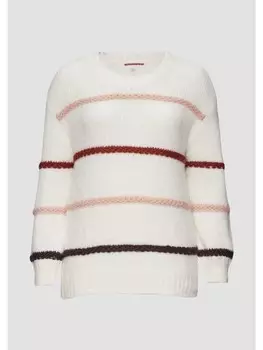 Пуловер QS Strick langarm, кремовый