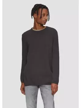 Пуловер QS Strick langarm, серый