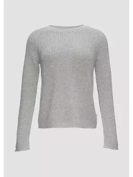 Пуловер QS Strick langarm, серый
