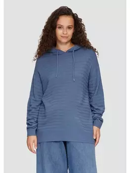 Пуловер QS Strick langarm, синий