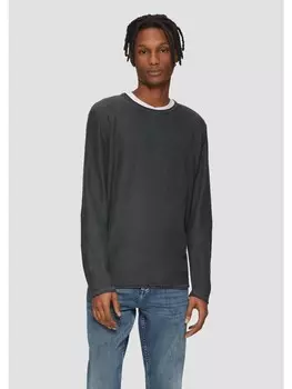 Пуловер QS Strick langarm, синий