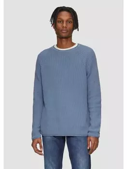 Пуловер QS Strick langarm, синий