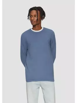 Пуловер QS Strick langarm, синий