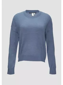 Пуловер QS Strick langarm, синий