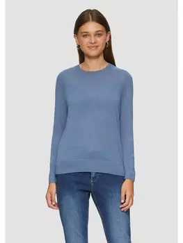 Пуловер QS Strick langarm, синий