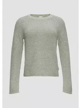 Пуловер QS Strick langarm, зеленый