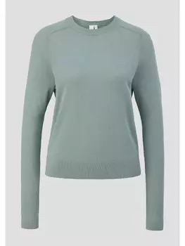 Пуловер QS Strick langarm, зеленый
