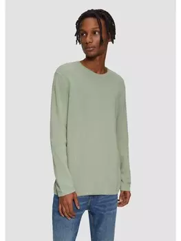 Пуловер QS Strick langarm, зеленый