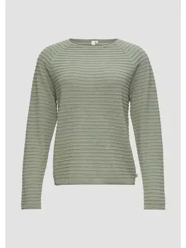 Пуловер QS Strick langarm, зеленый