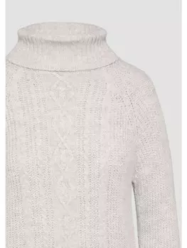 Пуловер QS Strickpullover langarm, бежевый