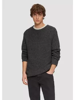 Пуловер QS Strickpullover langarm, черный