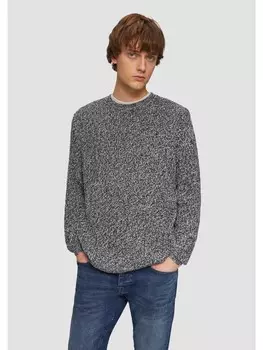 Пуловер QS Strickpullover langarm, цвет Beige-schwarz