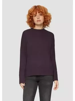 Пуловер QS Strickpullover langarm, фиолетовый