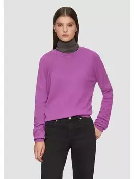 Пуловер QS Strickpullover langarm, фиолетовый