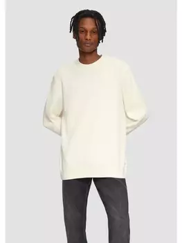 Пуловер QS Strickpullover langarm, кремовый