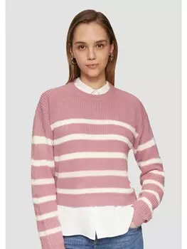 Пуловер QS Strickpullover langarm, розовый